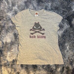 Warner Bros. Gray 'Bad Kitty' Cat T-Shirt
